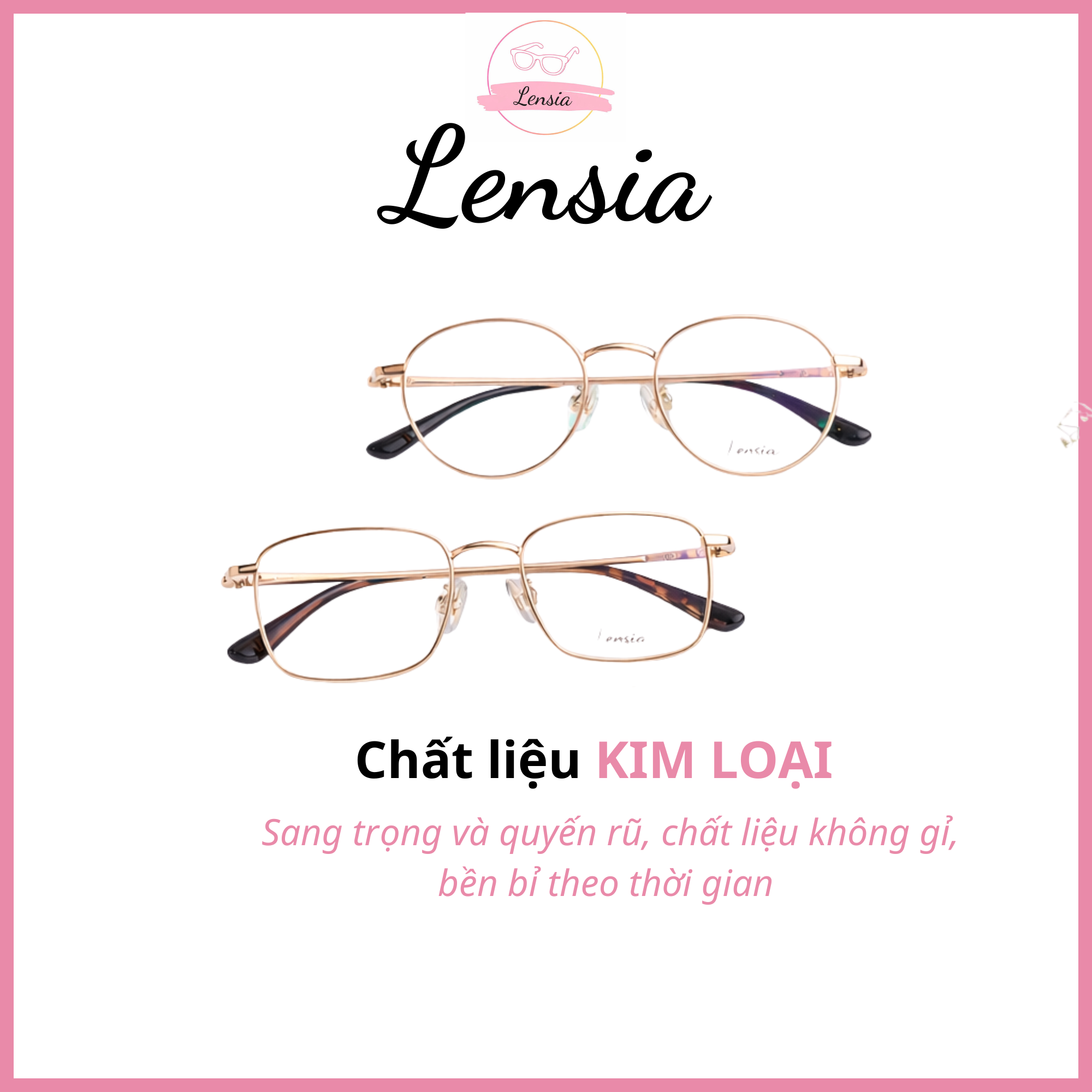 kính mắt Lensia giúp bảo vệ mắt khỏi ánh sáng xanh và nâng tầm phong cách cá nhân hiện đại