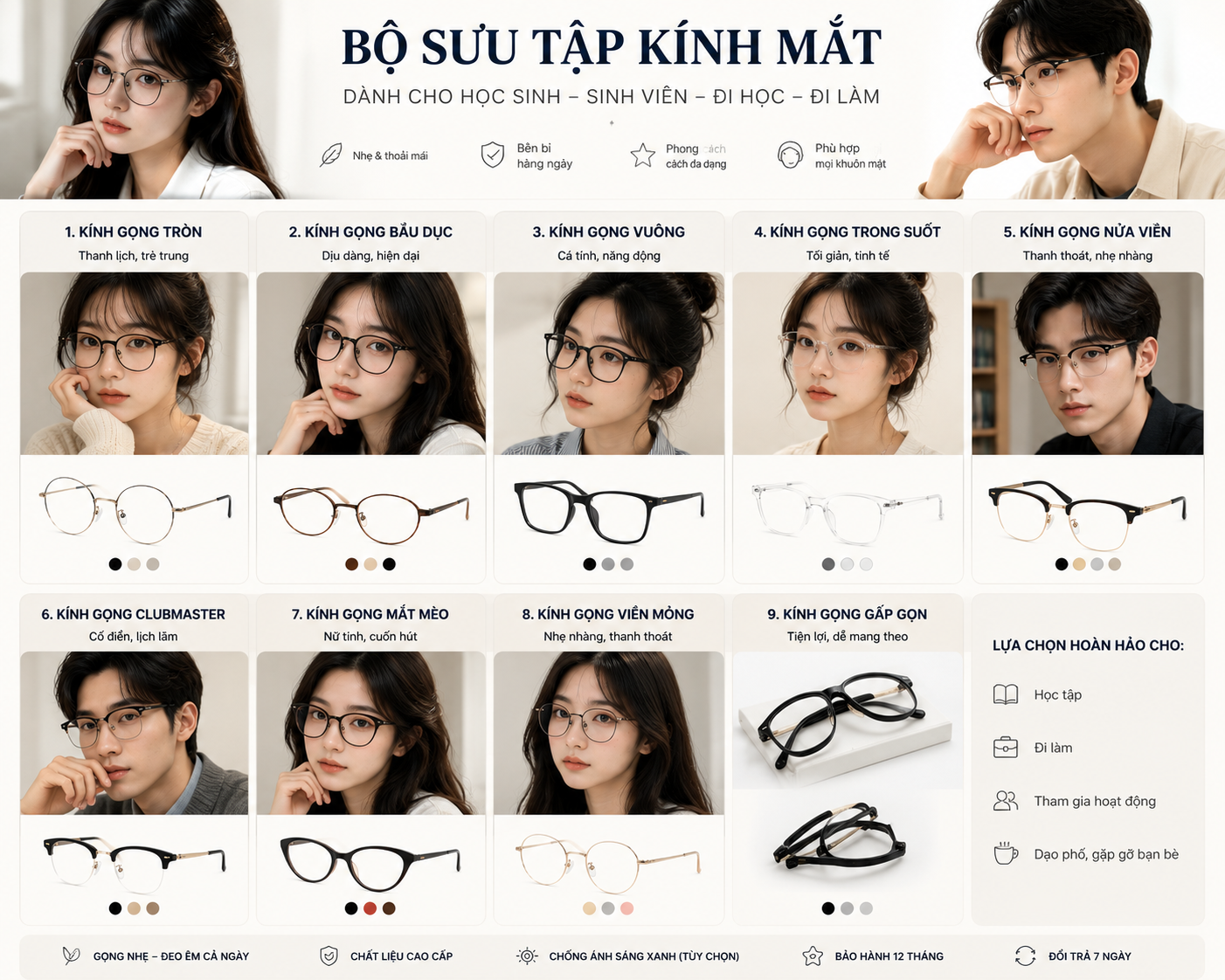 kính mắt thời trang