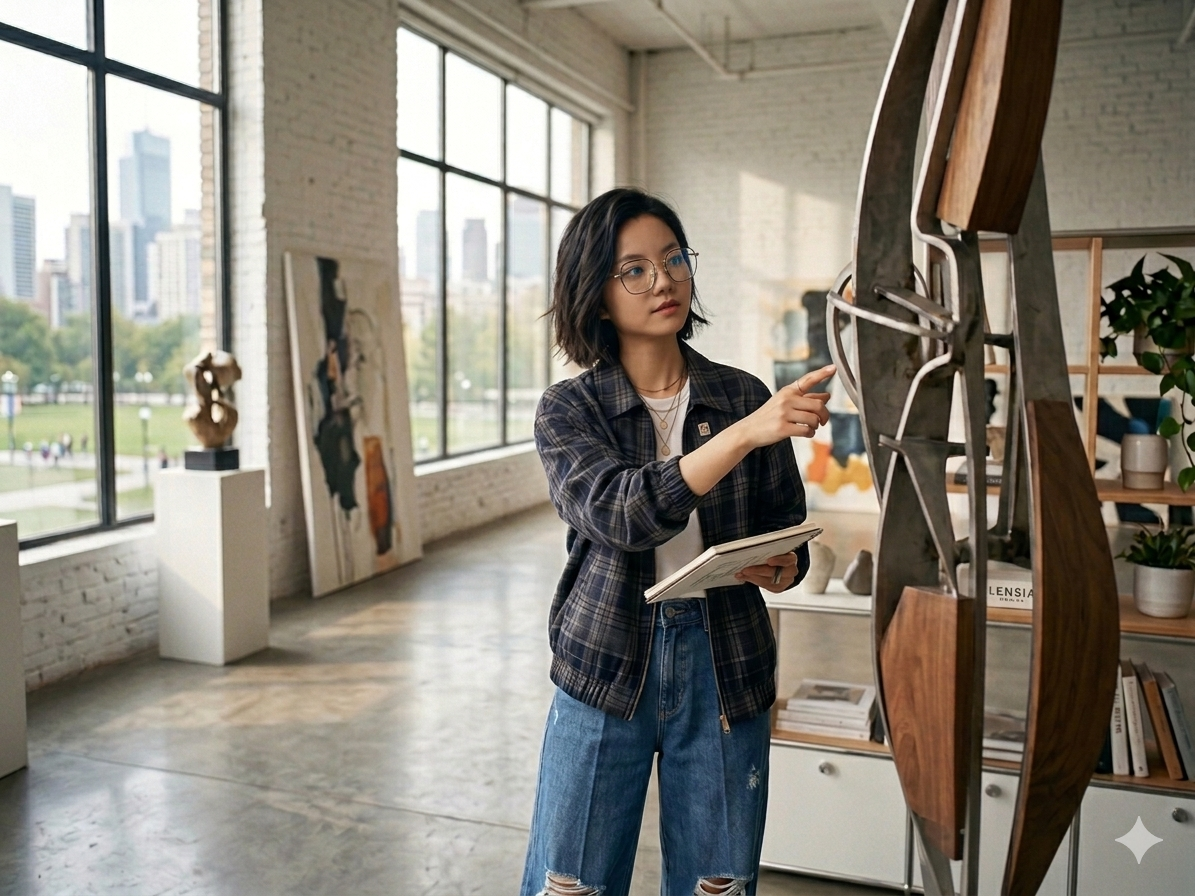 Kính lục giác viền vàng đen