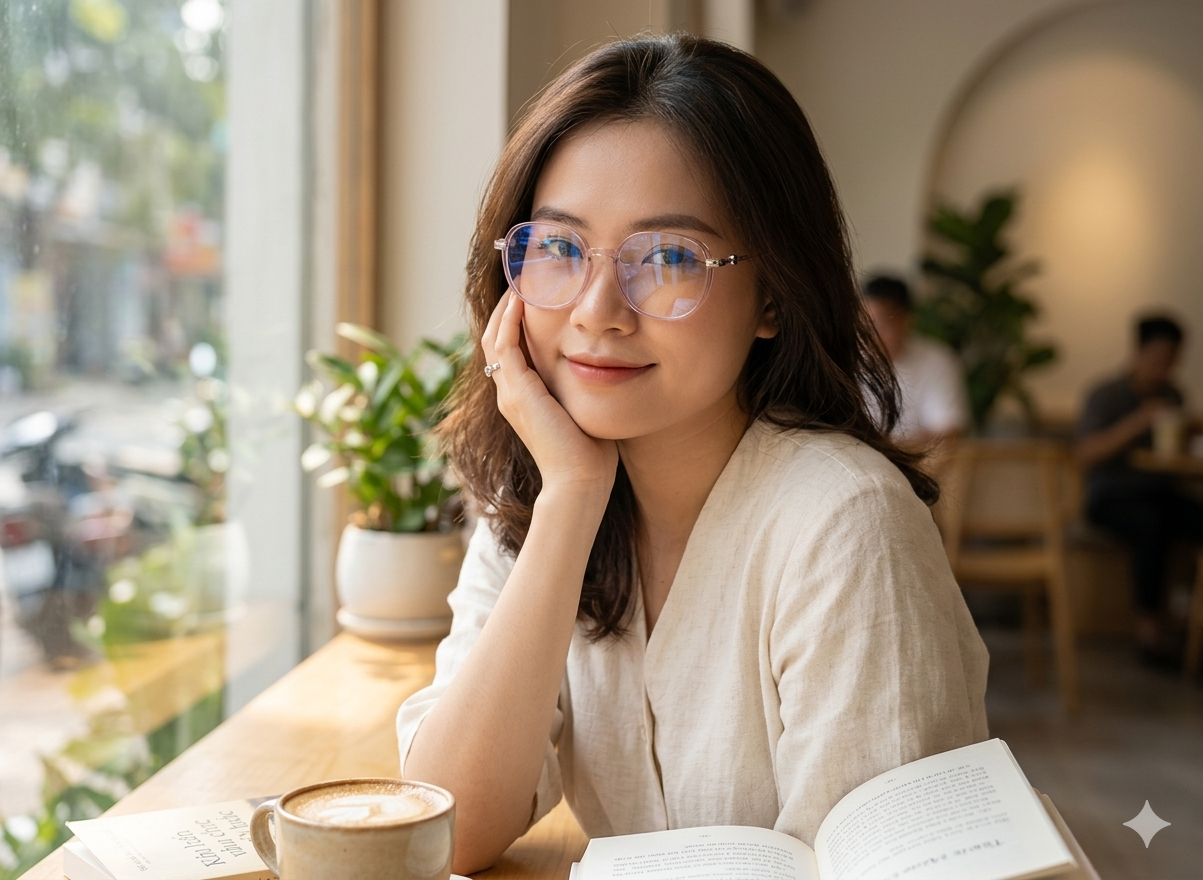 Kính mắt gọng tròn