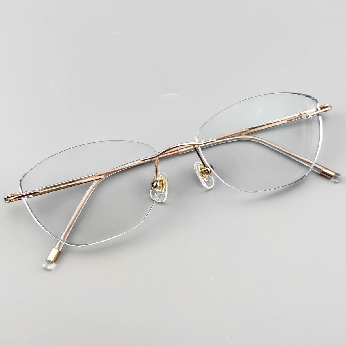 Alternative view of Gọng kính Oval không viền Lensia Rimless dáng oval tròn thời trang Unisex
